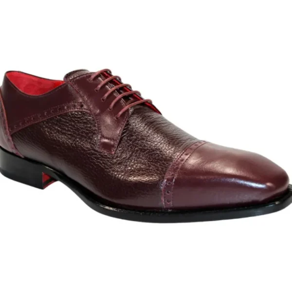 emilio_franco_samuele_lea_0-1.webp Best Sale Emilio Franco Samuele Leather/Deerskin Shoes Burgundy