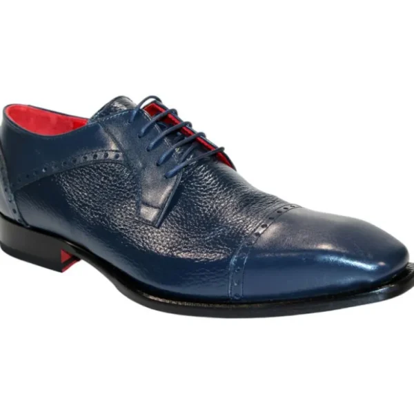 emilio_franco_samuele_lea_0.webp Best Sale Emilio Franco Samuele Leather/Deerskin Shoes Navy