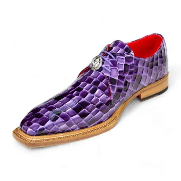 emilio_franco_santo_paten_2-1.webp Store Emilio Franco Santo Patent Croco Print Shoes Purple Combo PurpleCombo