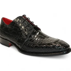 Clearance Fennix Charles Genuine Alligator Shoes Black