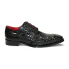 Clearance Fennix Charles Genuine Alligator Shoes Black