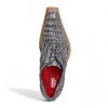 Clearance Fennix Hugo Genuine Crocodile Shoes Grey