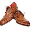 Hot Fennix Jax Genuine Alligator / Calfskin Shoes Brandy