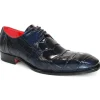 Clearance Fennix Logan Alligator Shoes Navy