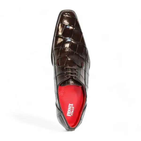 Online Fennix Logan Alligator Shoes Chocolate