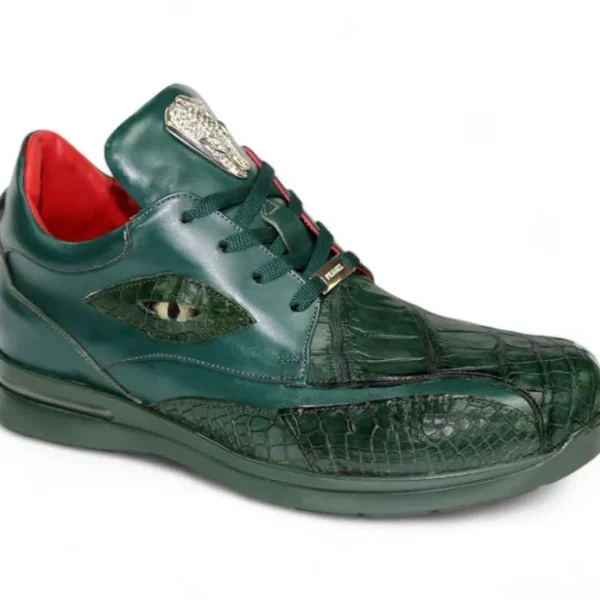 fennix_mason_genuine_alli_0-2.webp Cheap Fennix Mason Genuine Alligator/Leather Sneakers Green