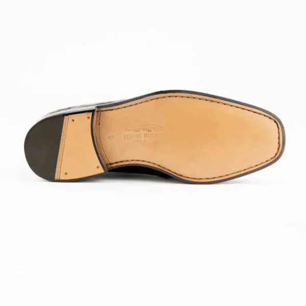 ferrini__alligator_cap_to_2.webp New Ferrini 3798 Alligator Cap Toe Shoes Black