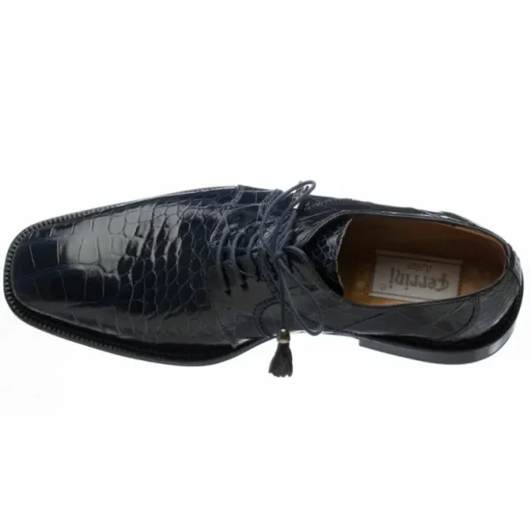 ferrini__belly_alligator__1-1.webp Fashion Ferrini 205 Belly Alligator Plain Toe Shoes Navy