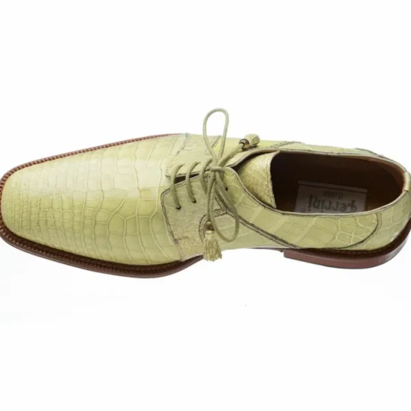 ferrini__belly_alligator__1-2.webp Fashion Ferrini 205 Belly Alligator Plain Toe Shoes Peridot