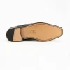 Best Ferrini 3922 Belly Alligator Cap Toe Shoes Black
