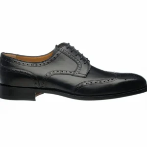 Cheap Ferrini 3704 French Calfskin Wingtip Shoes Black