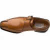 Clearance Ferrini 3873 French Calfskin Single Monkstrap Shoes Brown