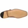 Clearance Ferrini 3873 French Calfskin Single Monkstrap Shoes Brown