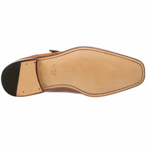 ferrini__french_calfskin__2-3.webp Clearance Ferrini 3873 French Calfskin Single Monkstrap Shoes Brown
