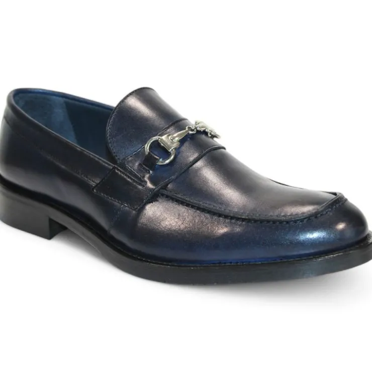 Discount Firmani Ben Leather Shoes Navy