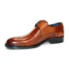 Clearance Fennix Firmani David Genuine Leather Shoes Brandy