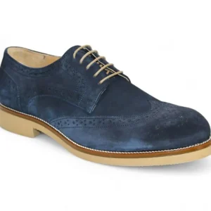 Clearance Firmani George Suede Shoes Navy