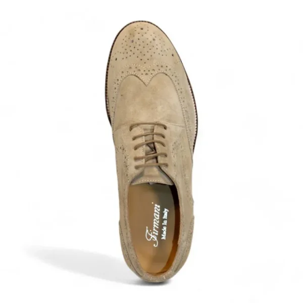 Outlet Firmani George Suede Shoes Beige