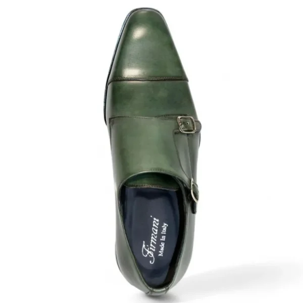 firmani_percy_leather_sho_2-1.webp Sale Firmani Percy Leather Shoes Green