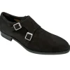 Cheap Belvedere Giovacchini by Francesco Suede Monk Strap Black