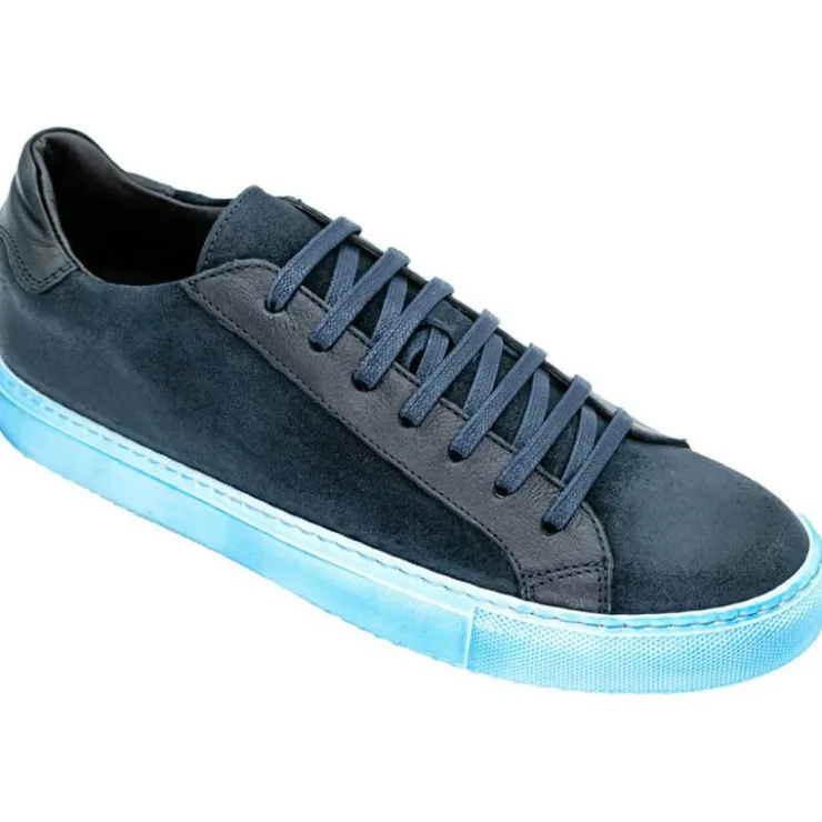 New Belvedere Giovacchini by Rino Suede Sneaker Blue