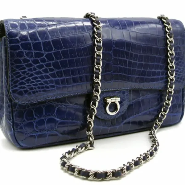 gracen_charlotte_nile_cro_0-1.webp Hot Zelli Gracen Charlotte Nile Crocodile Women's Handbag (30-660-BLU) Blue