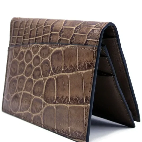 gracen_nile_crocodile_car_1-2.webp Discount Zelli Gracen Nile Crocodile Card Case Cappucino