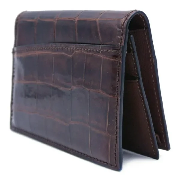 gracen_nile_crocodile_car_1-5.webp Best Zelli Gracen Nile Crocodile Card Case Nicotine