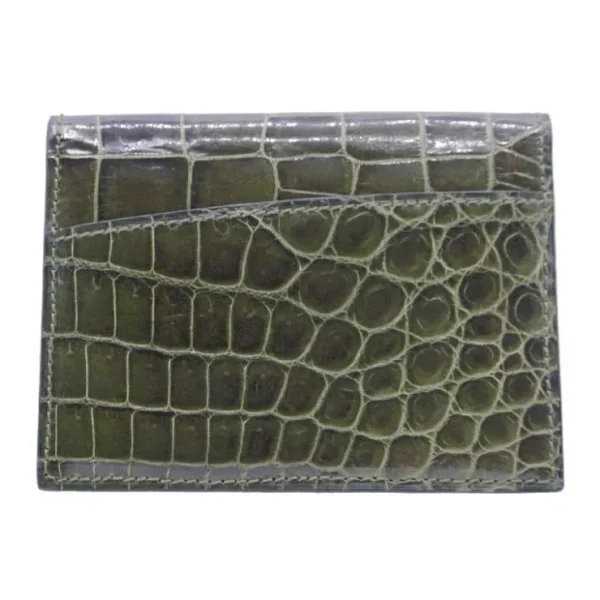 gracen_nile_crocodile_car_2-3.webp Cheap Zelli Gracen Nile Crocodile Card Case Green