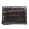 Best Zelli Gracen Nile Crocodile Card Case Nicotine