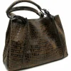 Clearance Zelli Gracen Victoria Nile Crocodile Women's Handbag (30-650-BRN) Brown