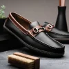 New Handsewn Shoe Co. Bit Driver Black / Brown BlackBrown