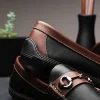 New Handsewn Shoe Co. Bit Driver Black / Brown BlackBrown