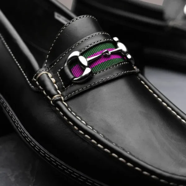 handsewn_shoe_co_bit_stri_9.webp Flash Sale Handsewn Shoe Co. Bit Stripe Driver Black