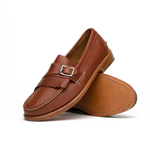 handsewn_shoe_co_buckle_k_1-1.webp Hot Handsewn Shoe Co. Buckle Kilt Loafer Brown