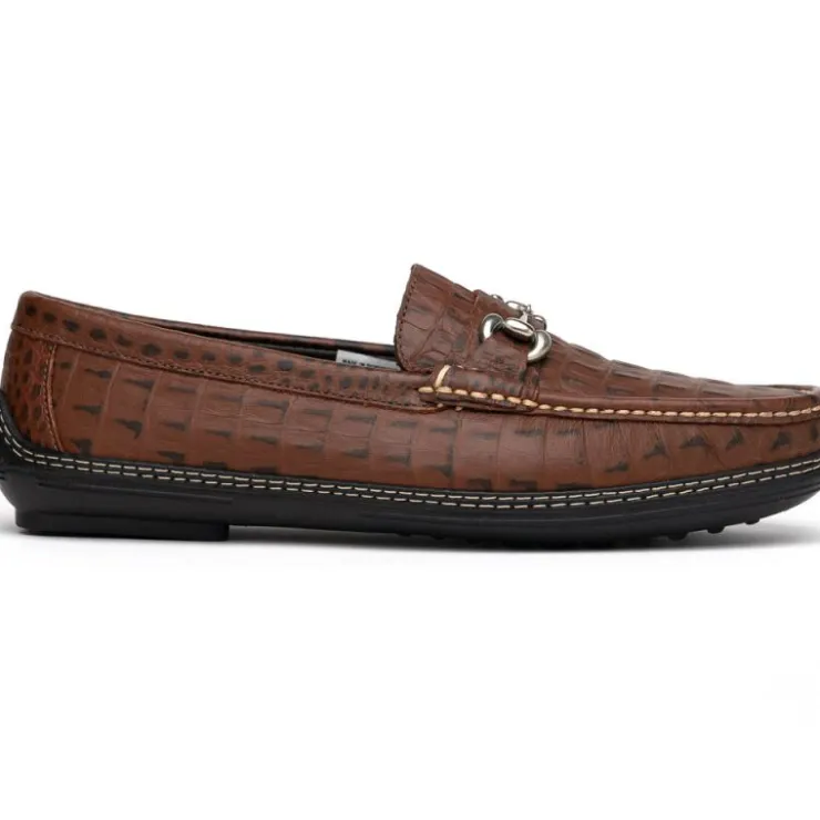 Flash Sale Handsewn Shoe Co. Croco Bit Driver Brown