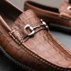 Flash Sale Handsewn Shoe Co. Croco Bit Driver Brown