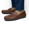 Flash Sale Handsewn Shoe Co. Croco Bit Driver Brown