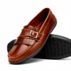 Fashion Handsewn Shoe Co. Fringe Monk Drivers Brown