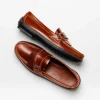 Fashion Handsewn Shoe Co. Fringe Monk Drivers Brown