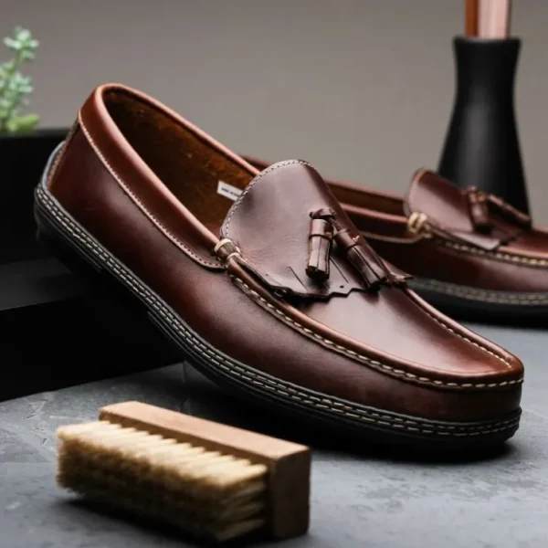 handsewn_shoe_co_fringe_t_5-2.webp Best Handsewn Shoe Co. Fringe Tassel Driving Loafers Dark Brown DarkBrown