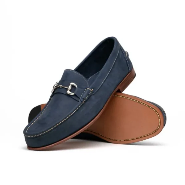 handsewn_shoe_co_nubuck_b_1-1.webp Outlet Handsewn Shoe Co. Nubuck Bit Loafers Navy