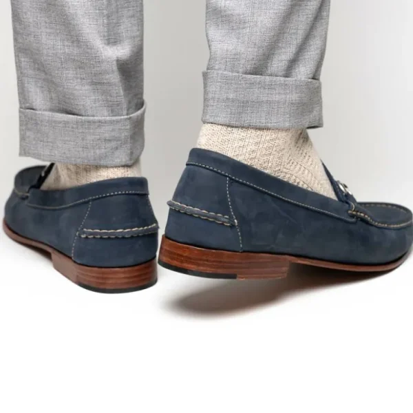 handsewn_shoe_co_nubuck_b_11-1.webp Outlet Handsewn Shoe Co. Nubuck Bit Loafers Navy