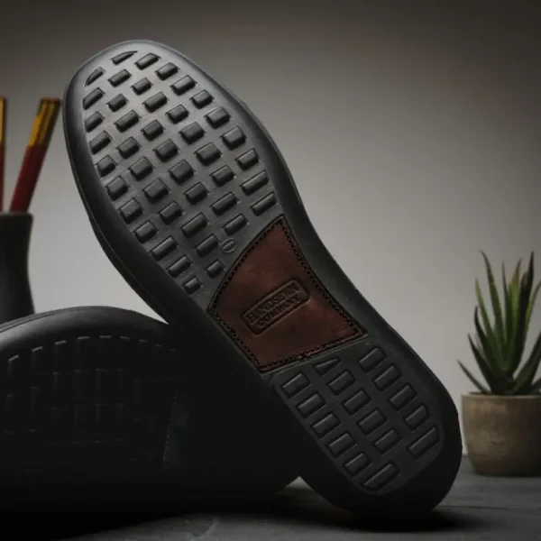 handsewn_shoe_co_nubuck_s_12.webp Best Sale Handsewn Shoe Co. Nubuck Stripe Loafers Dark Brown DarkBrown