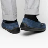 Best Sale Handsewn Shoe Co. Nubuck Stripe Loafers Navy