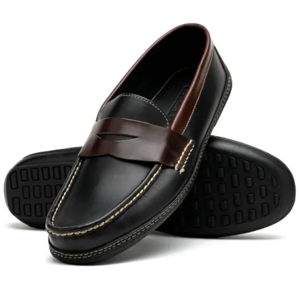 Fashion Handsewn Shoe Co. Penny Driver Black / Brown BlackBrown