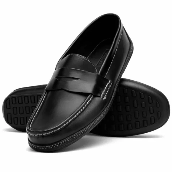 Fashion Handsewn Shoe Co. Penny Driver Black