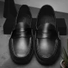 Fashion Handsewn Shoe Co. Penny Driver Black