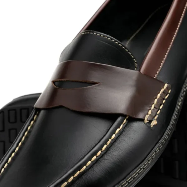Fashion Handsewn Shoe Co. Penny Driver Black / Brown BlackBrown