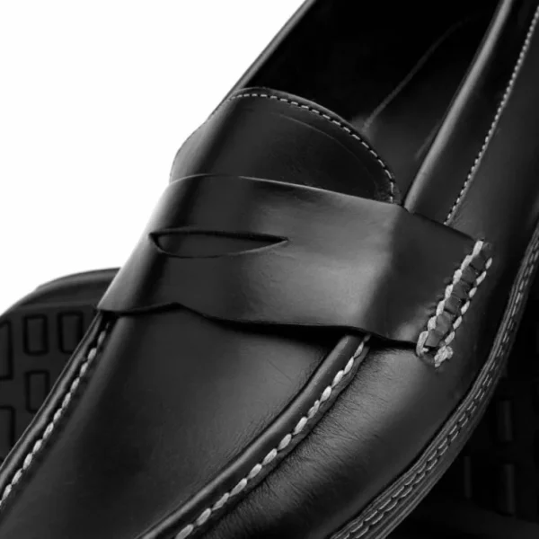 Fashion Handsewn Shoe Co. Penny Driver Black